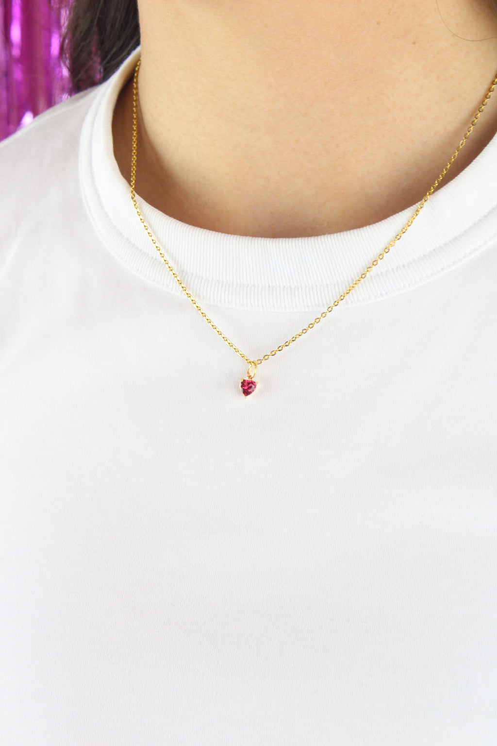 Bejewelled Heart Necklace