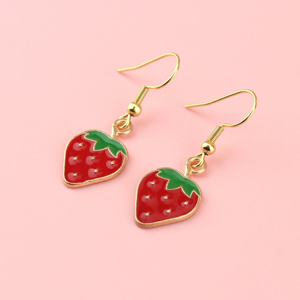 Berry Sweet Strawberry Earrings