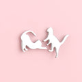 Big Stretch Cat Stud Earrings
