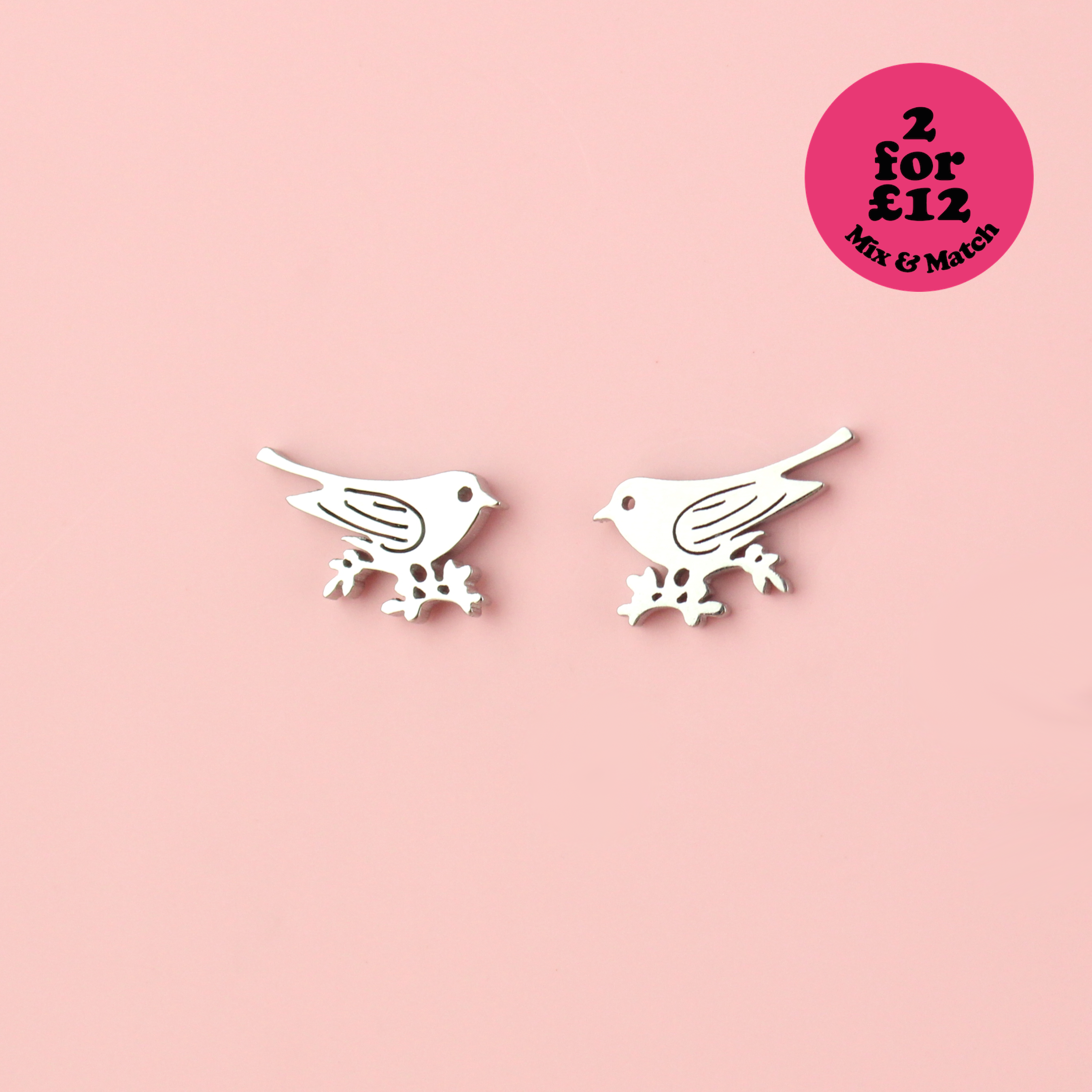 Birds of a Feather Stud Earrings