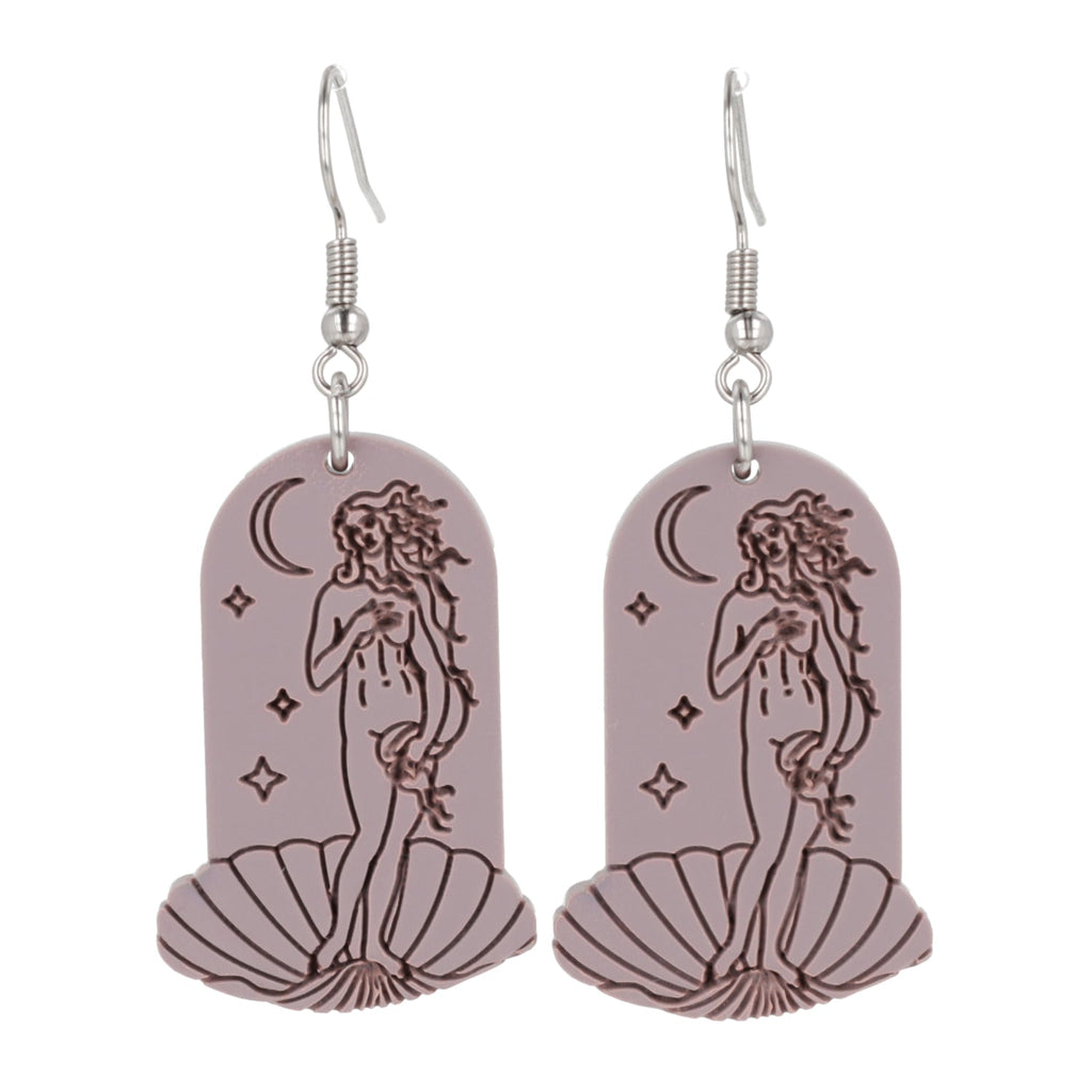Birth of Venus Arch Earrings - Lavender