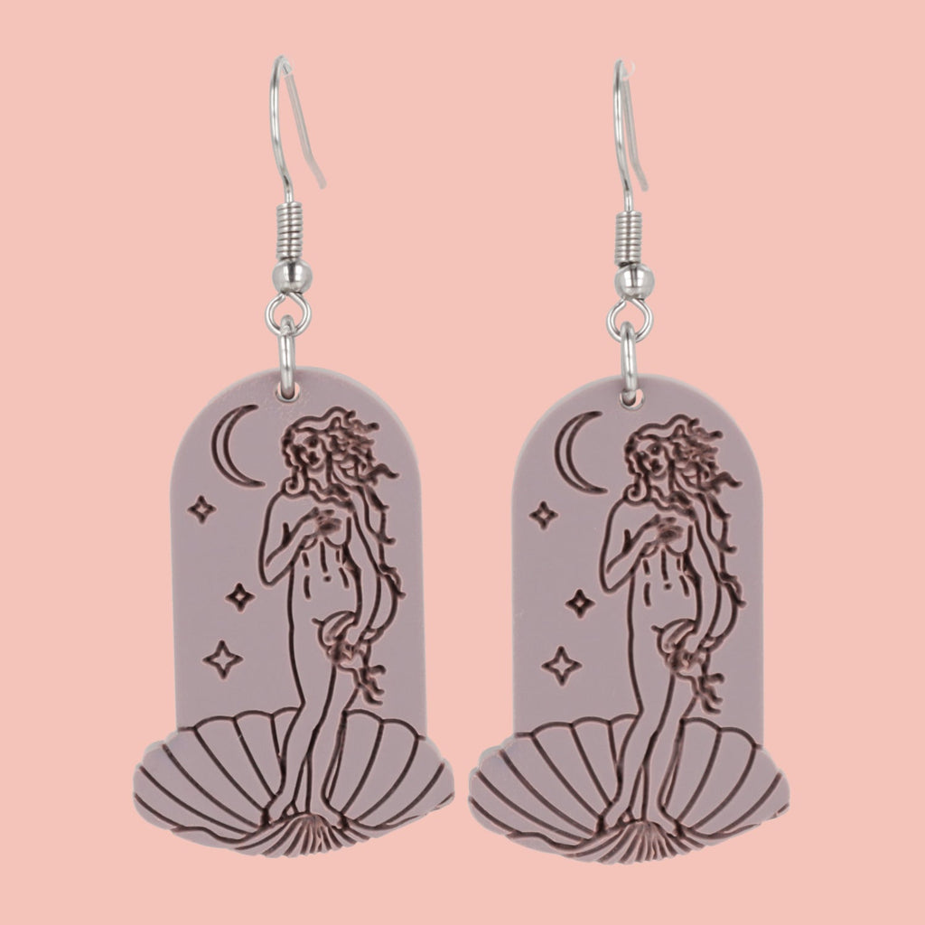 Birth of Venus Arch Earrings - Lavender