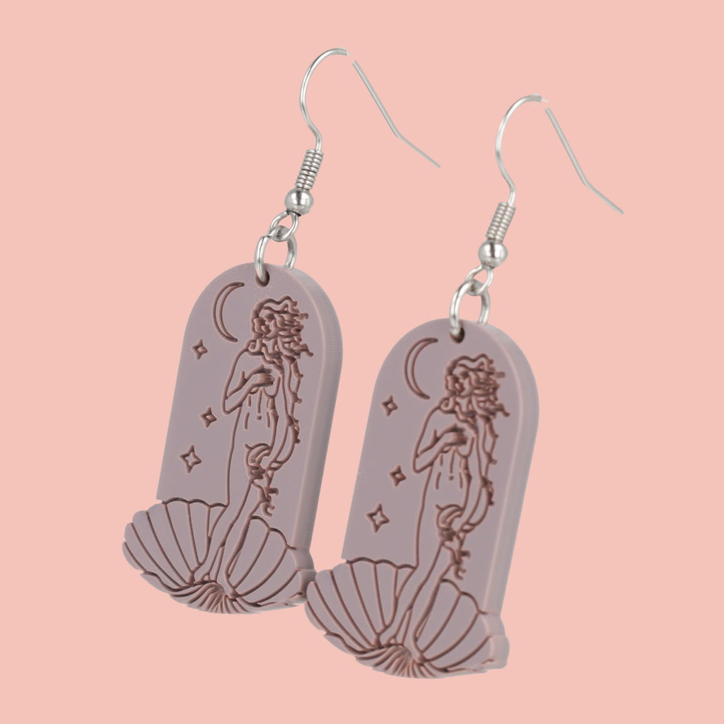 Birth of Venus Arch Earrings - Lavender