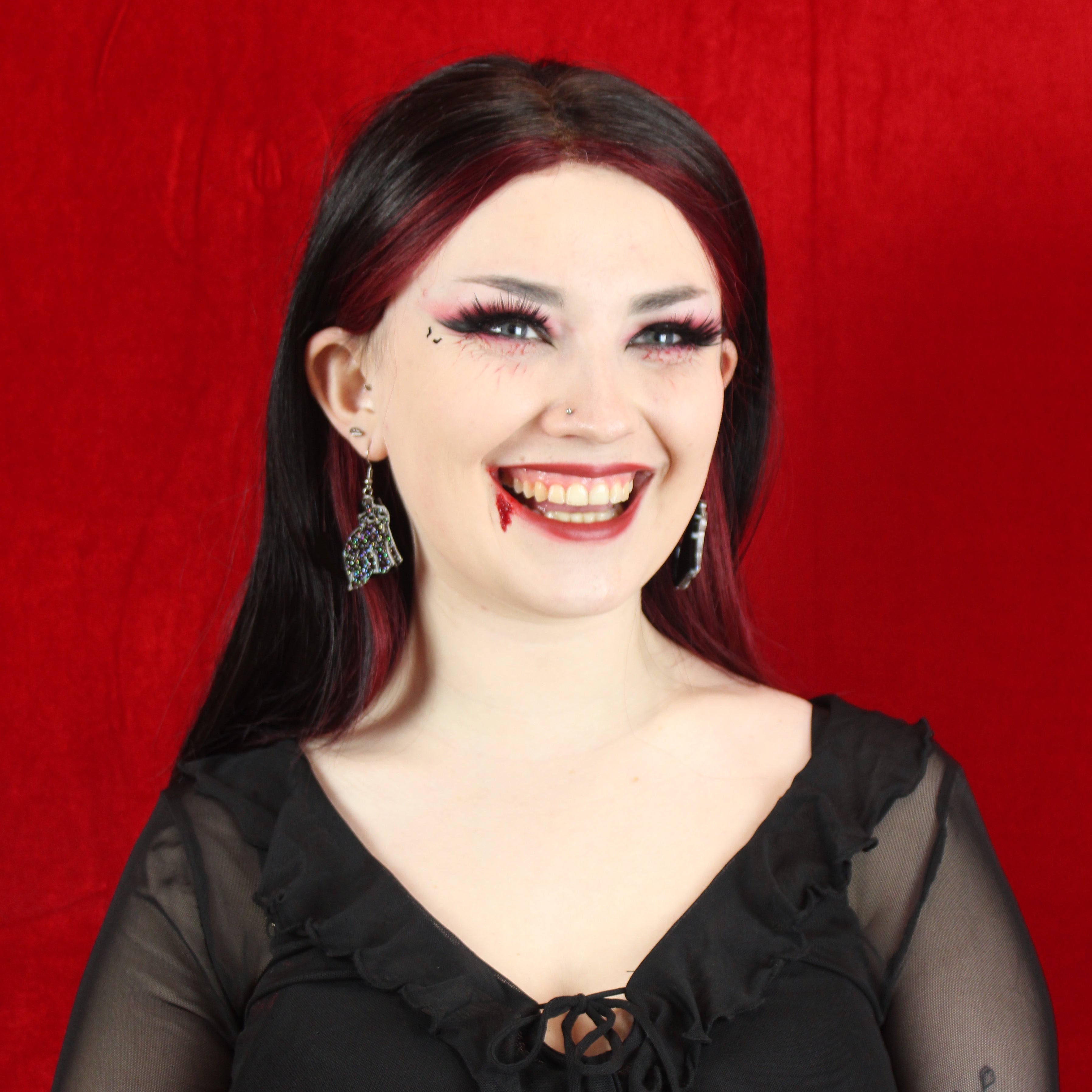 Black Purranormal Cativity Earrings