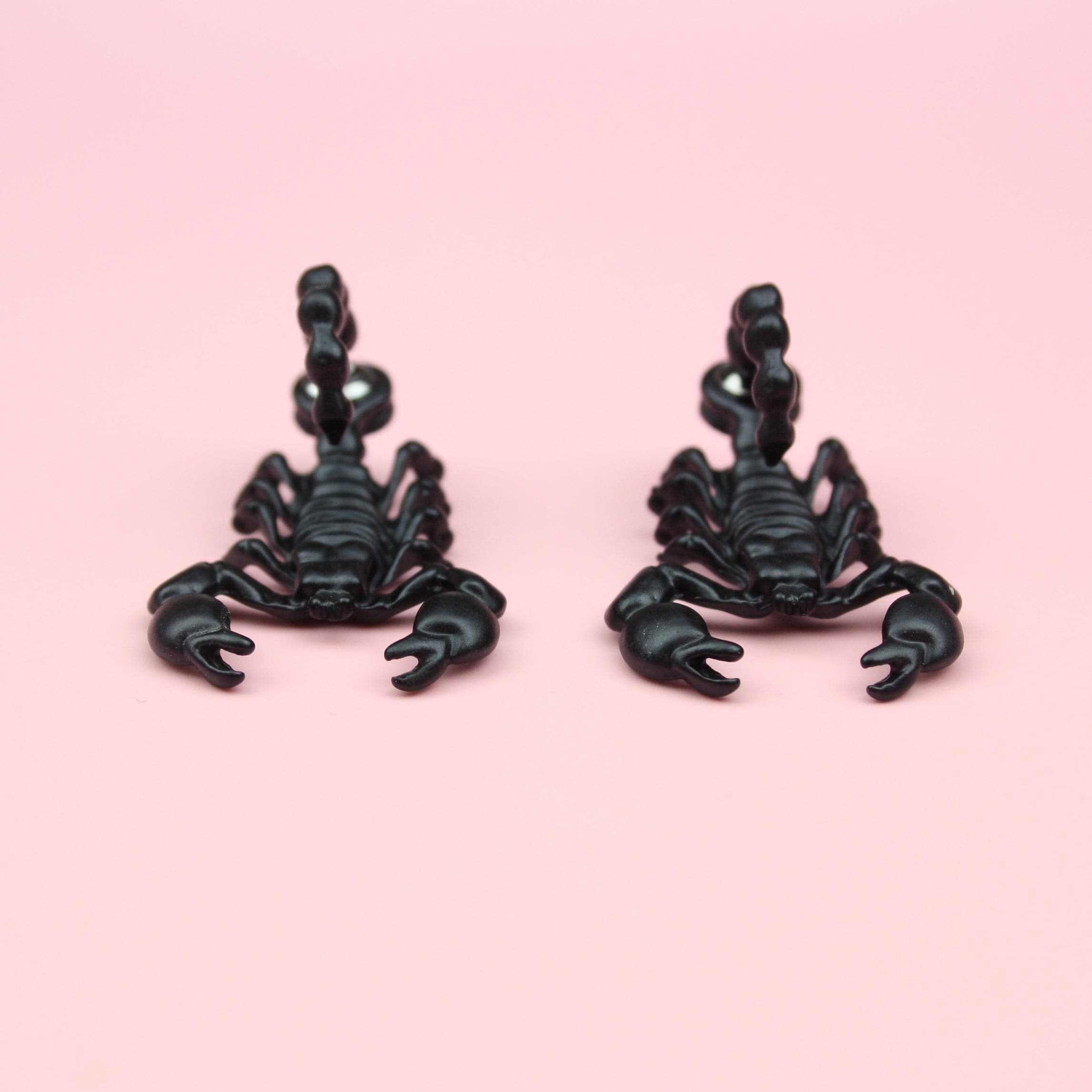 Black Scorpion 2 Piece Stud Earrings