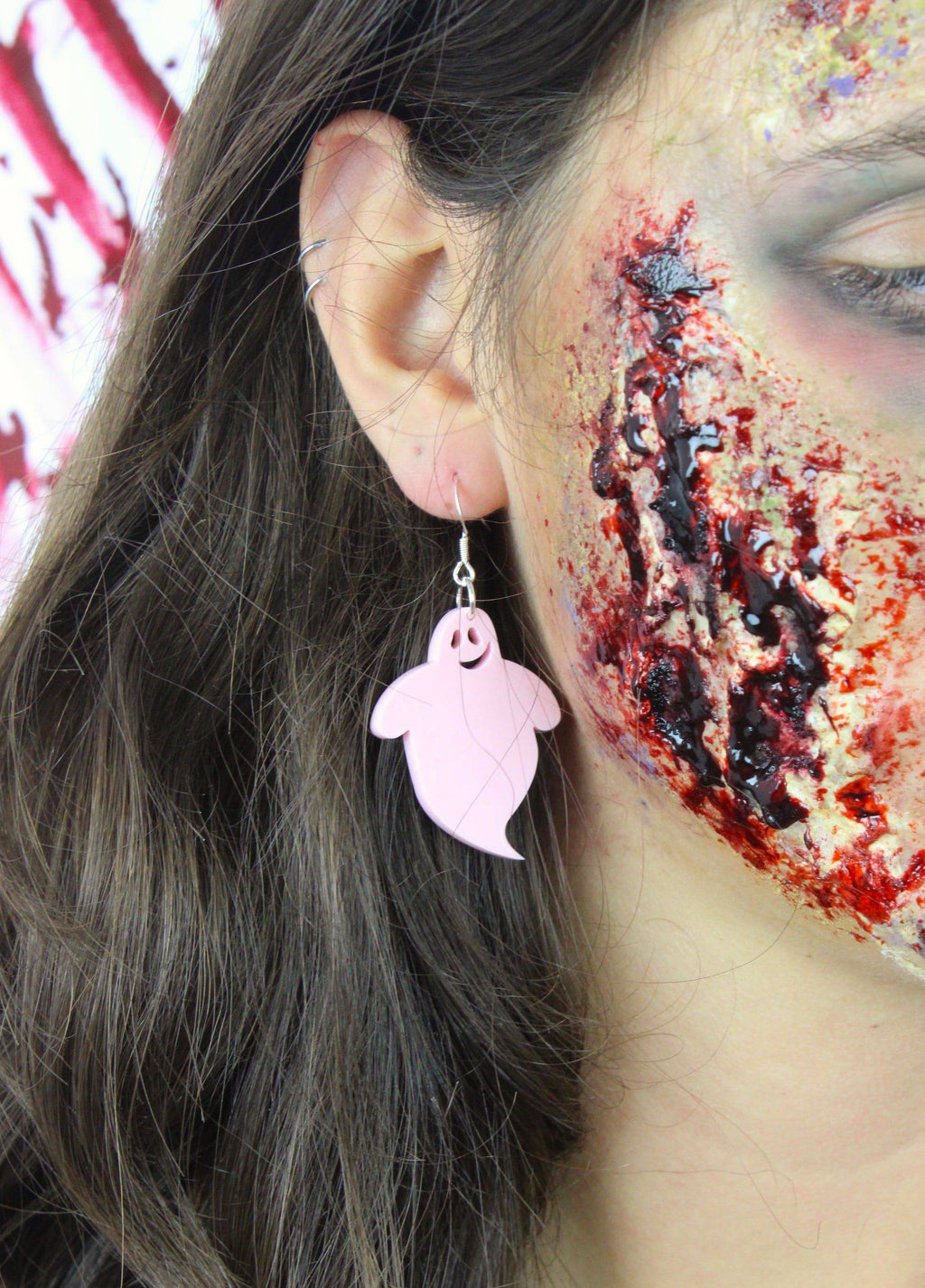 Bibbity Bobbity Boo Pink Ghost Earrings