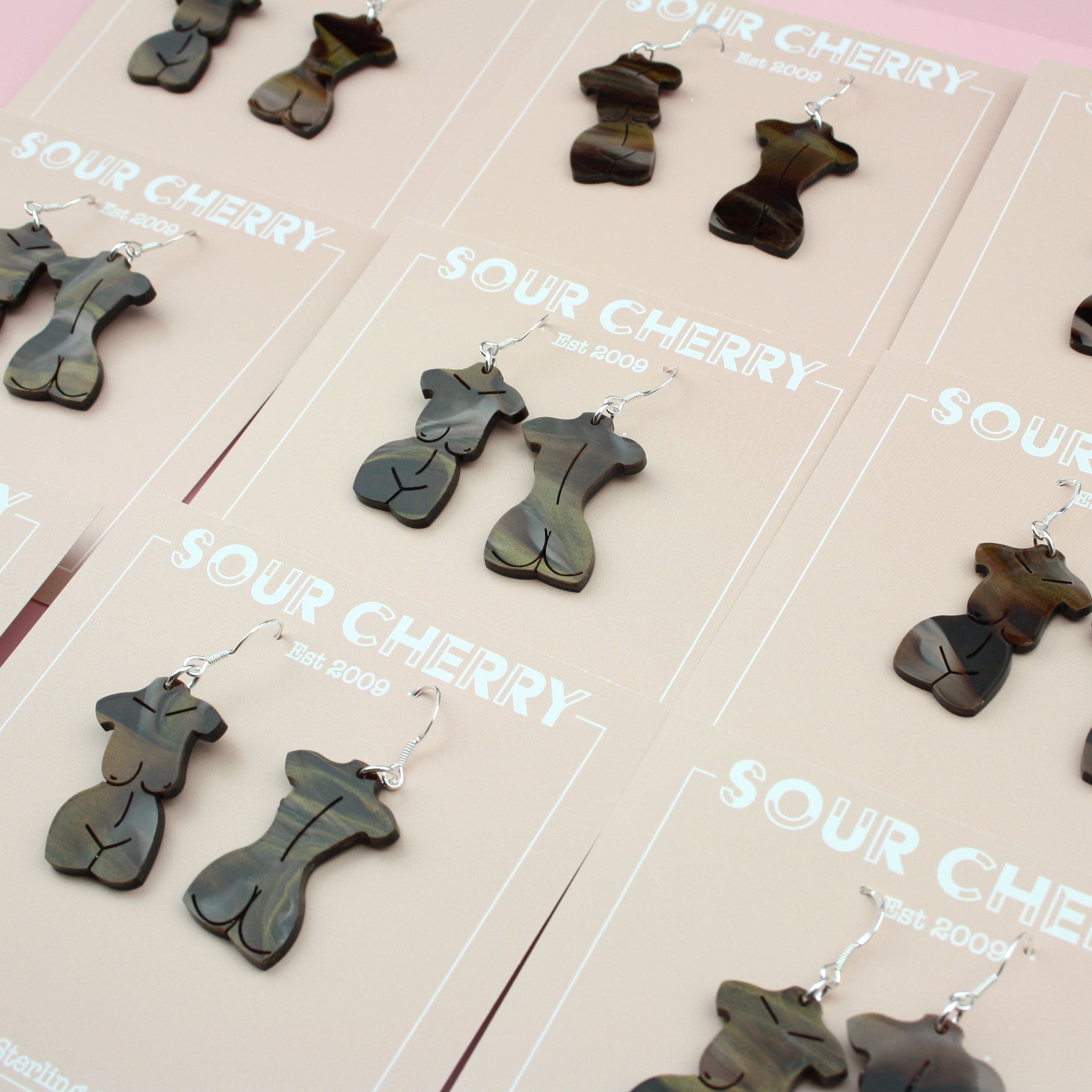Birthday Suit Earrings- Chestnut