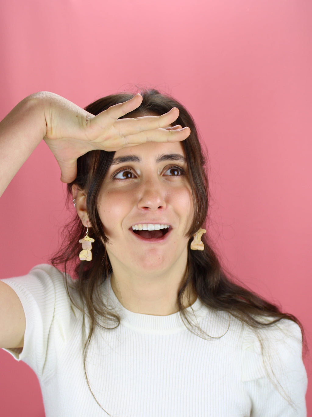 Birthday Suit Earrings - Pecan