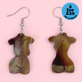 Birthday Suit Earrings- Chestnut
