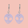Beam Me Up! Alien Huggie Hoop Earrings