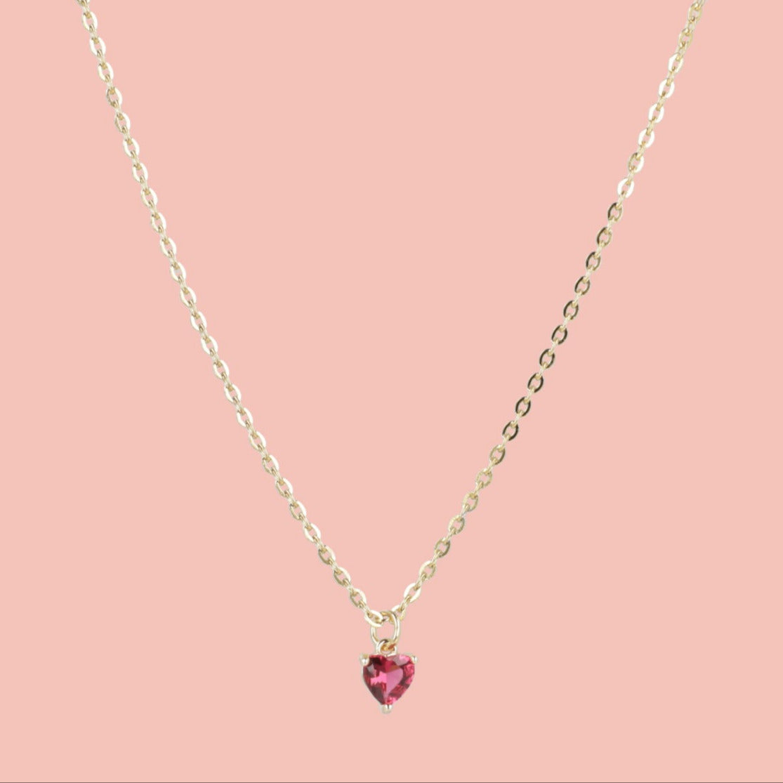 Bejewelled Heart Necklace