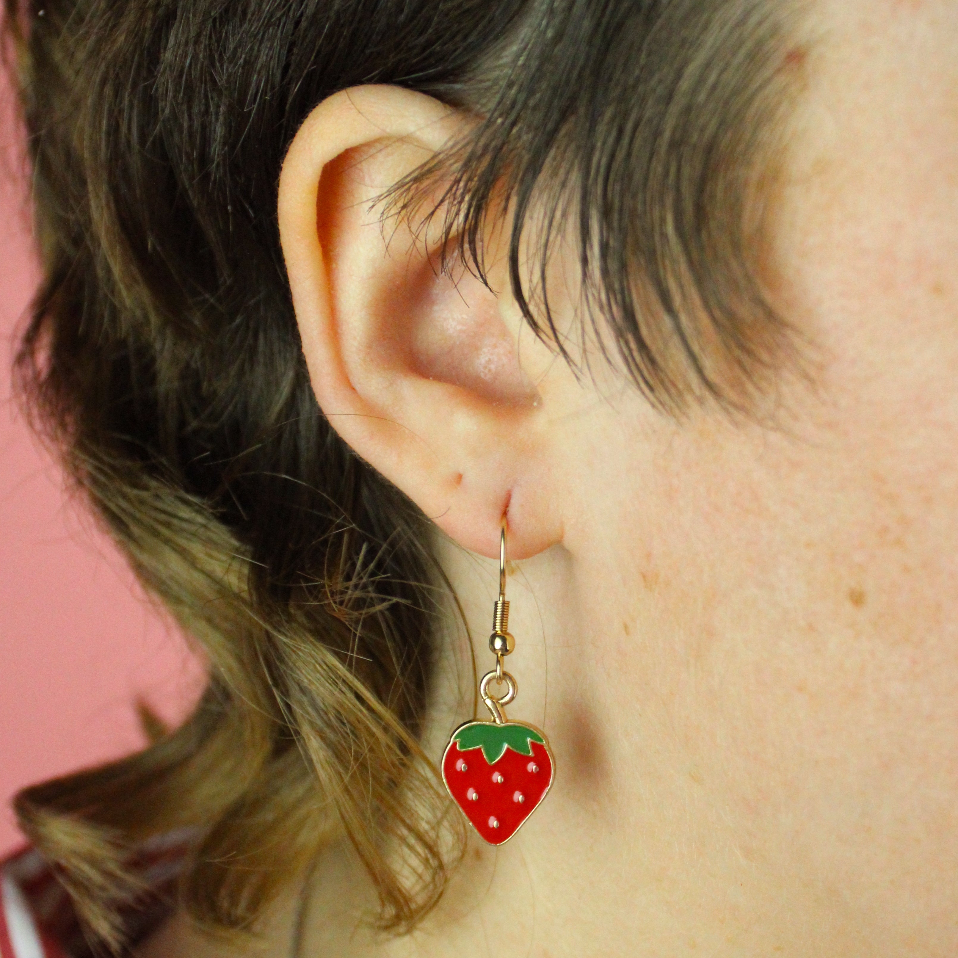 Berry Sweet Strawberry Earrings