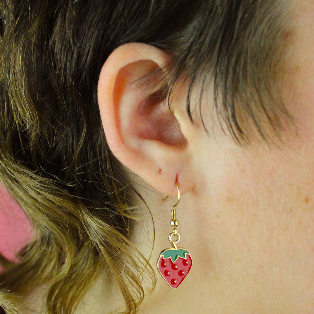 Berry Sweet Strawberry Earrings