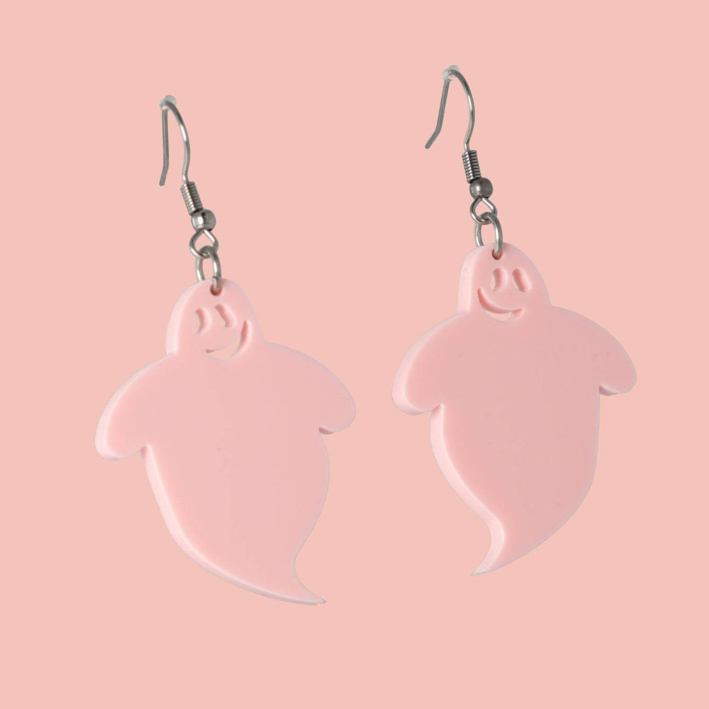 Bibbity Bobbity Boo Pink Ghost Earrings
