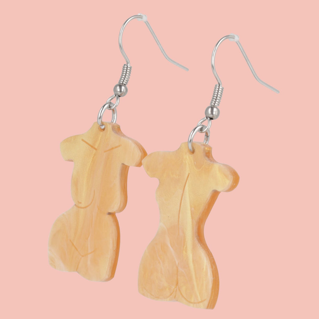 Birthday Suit Earrings - Pecan