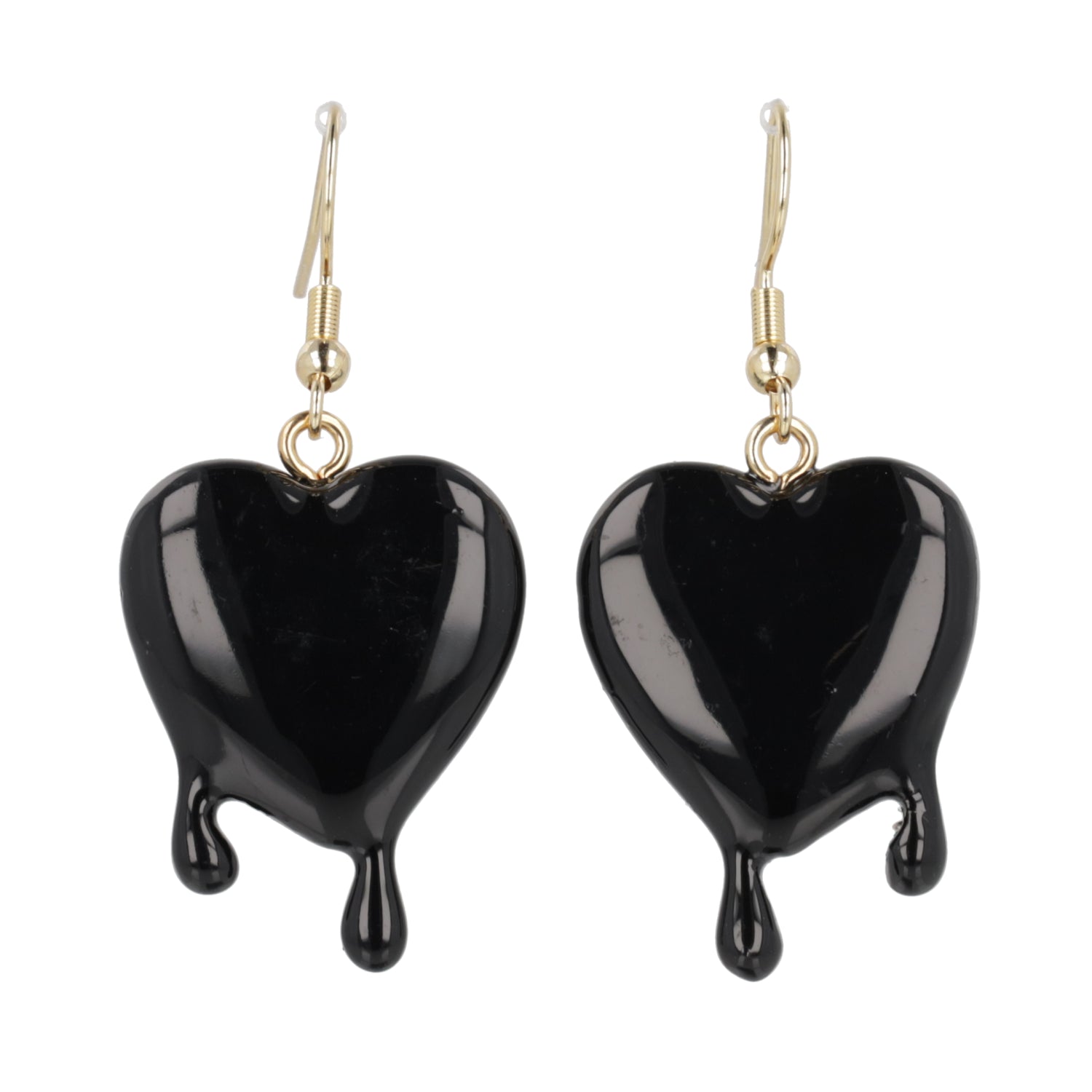 Black Bleeding Love Earrings