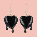 Black Bleeding Love Earrings