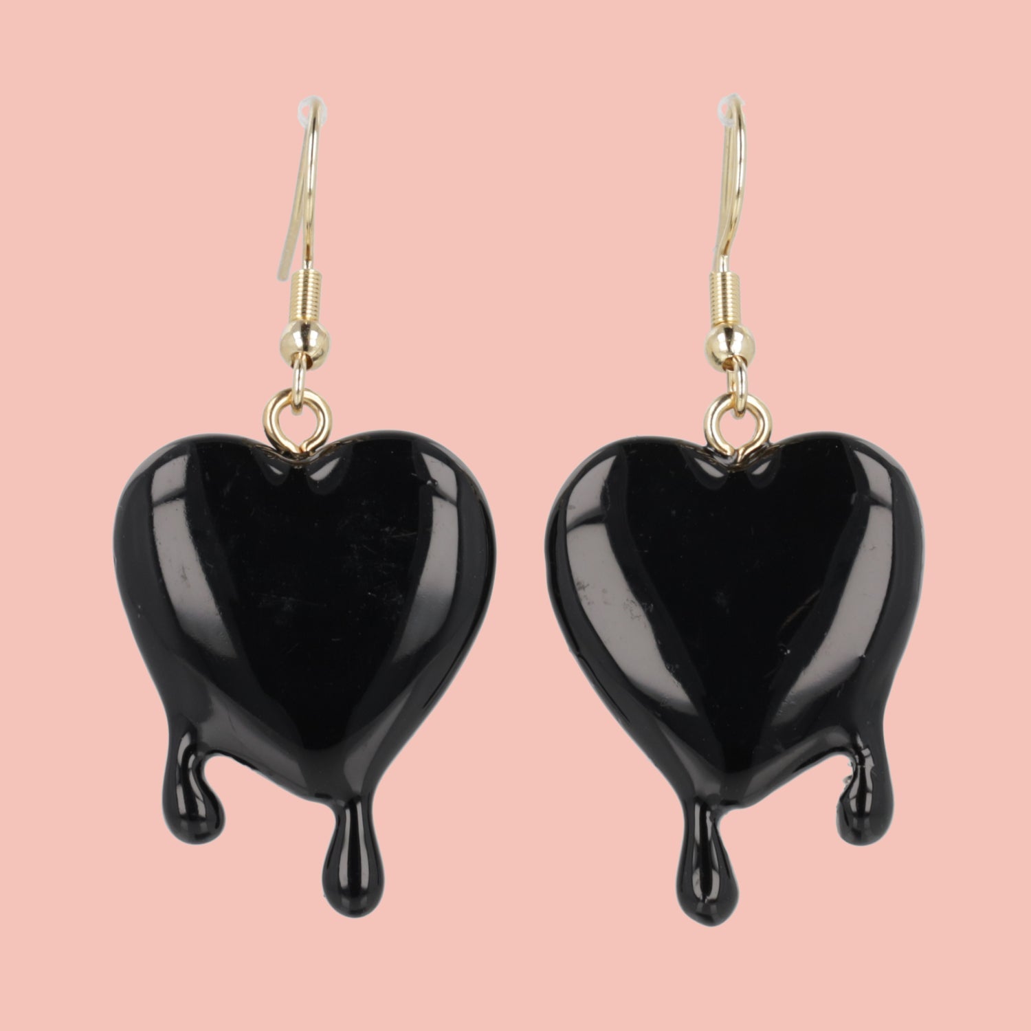 Black Bleeding Love Earrings