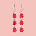 Blood Drip Huggie Hoop Earrings
