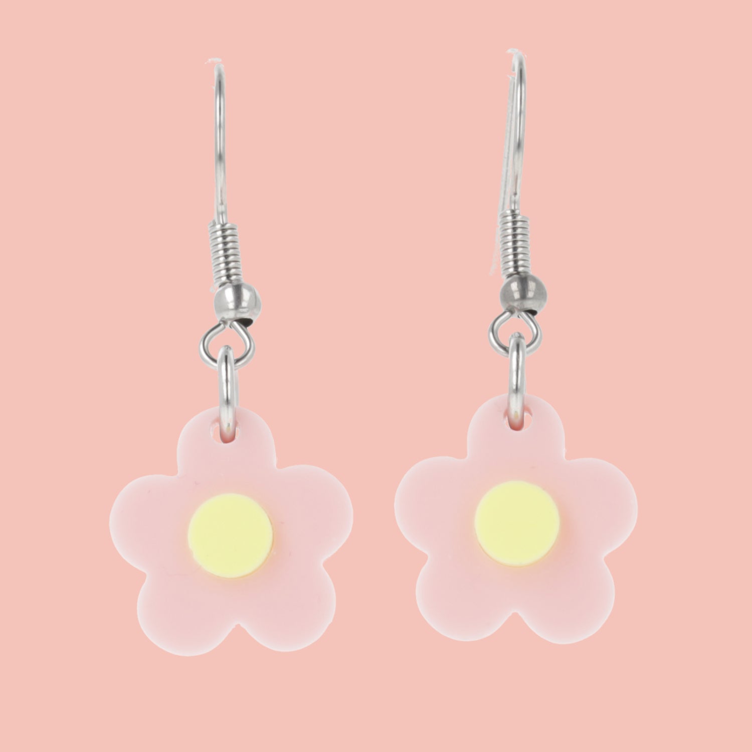 Blooming Botanicals Flower Earrings (Pink)