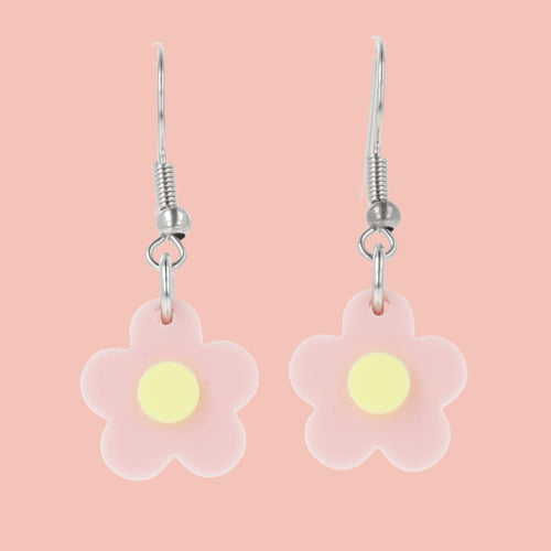 Blooming Botanicals Flower Earrings (Pink)