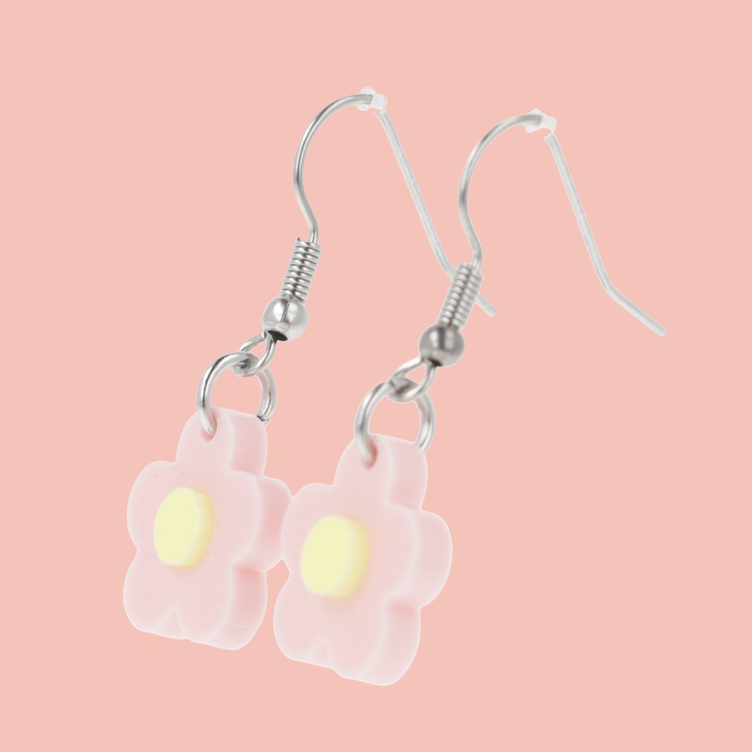 Blooming Botanicals Flower Earrings (Pink)