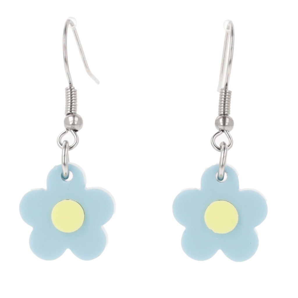 Blooming Botanicals Flower Earrings (Blue)