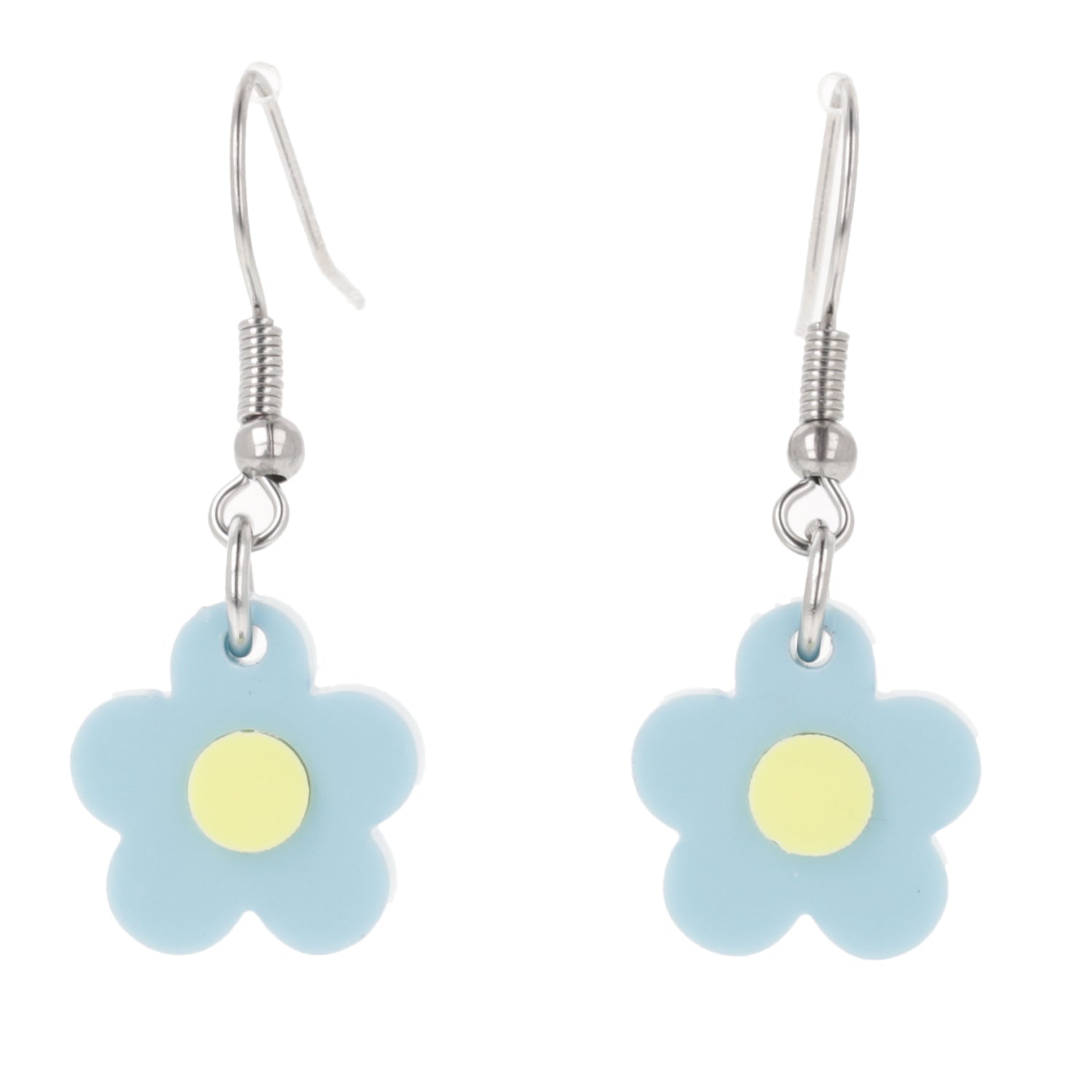 Blooming Botanicals Flower Earrings (Blue)