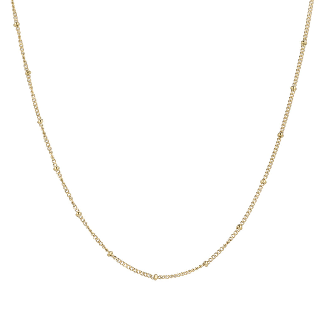 Beaded Necklace (Gold Plated)