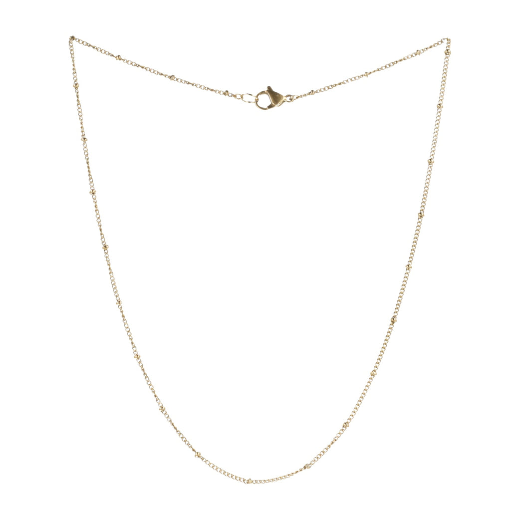 Beaded Necklace (Gold Plated)