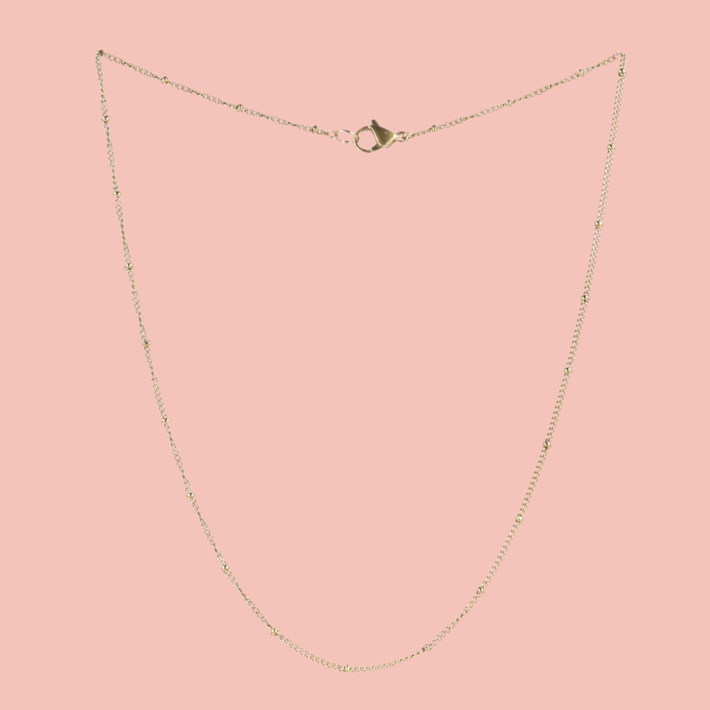Beaded Necklace (Gold Plated)